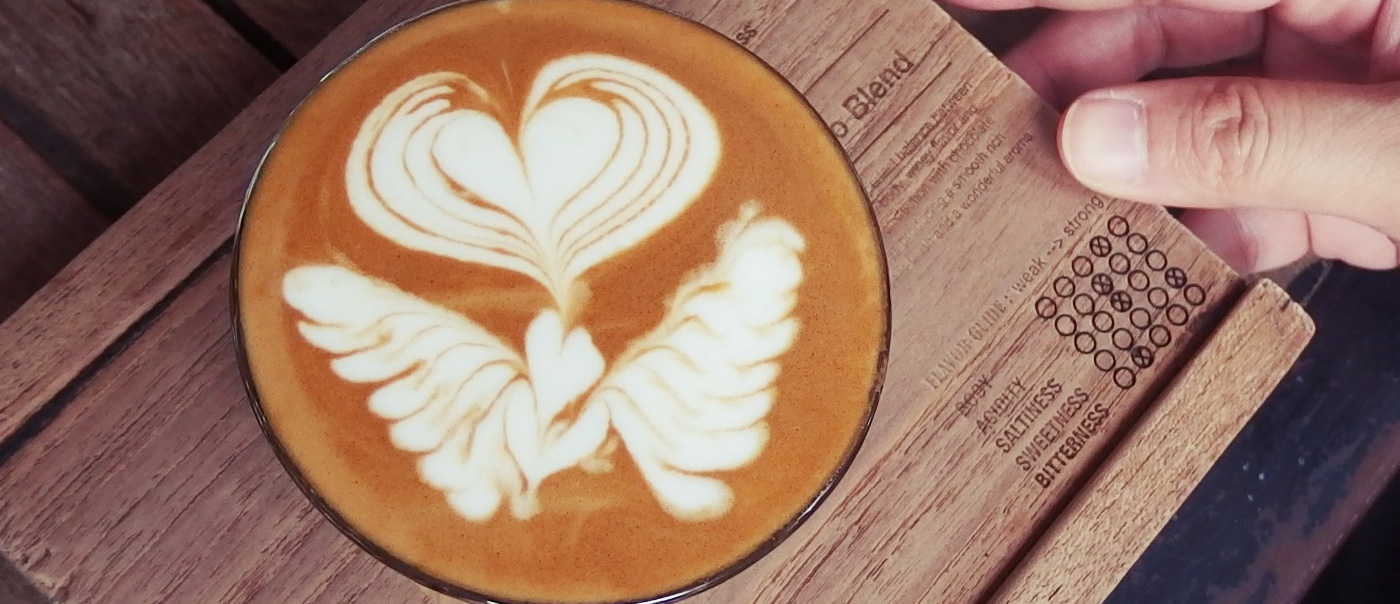 A unique design inside a coffee mug.