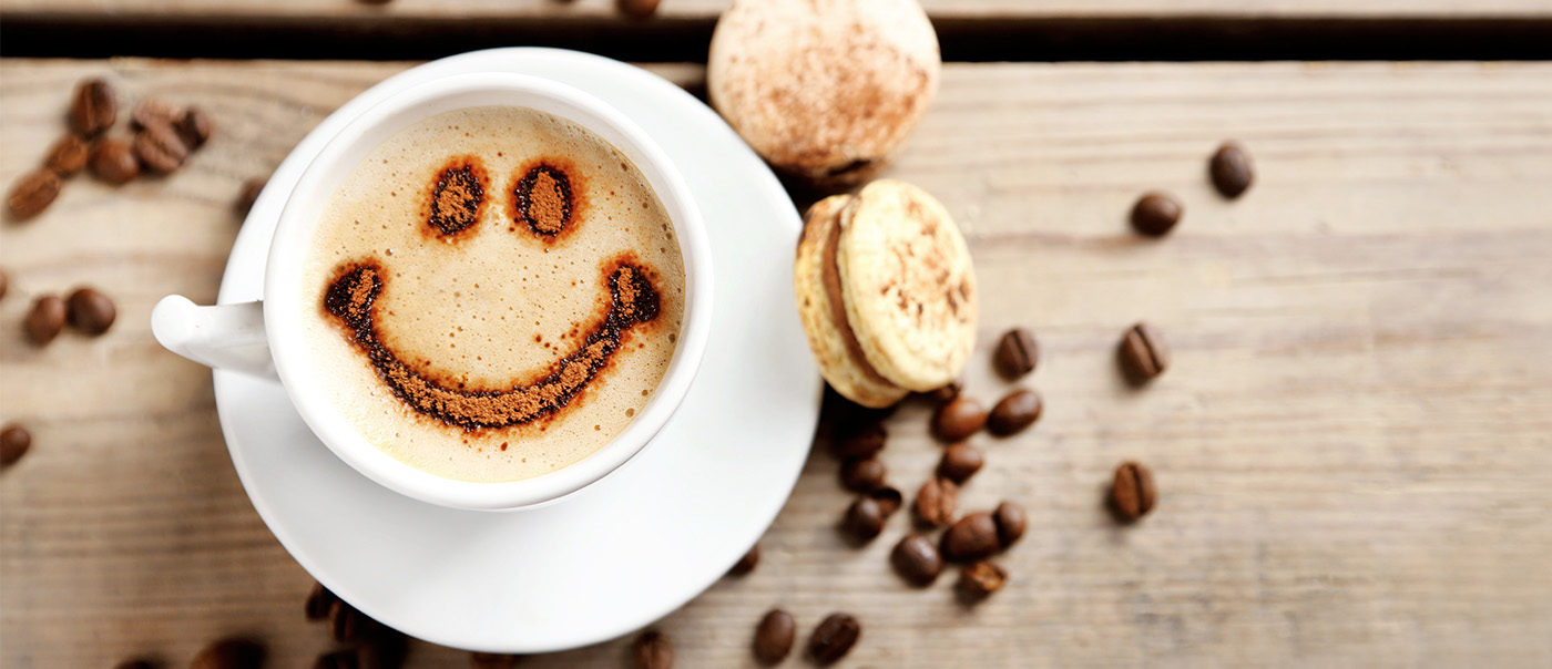 Smiling coffee.