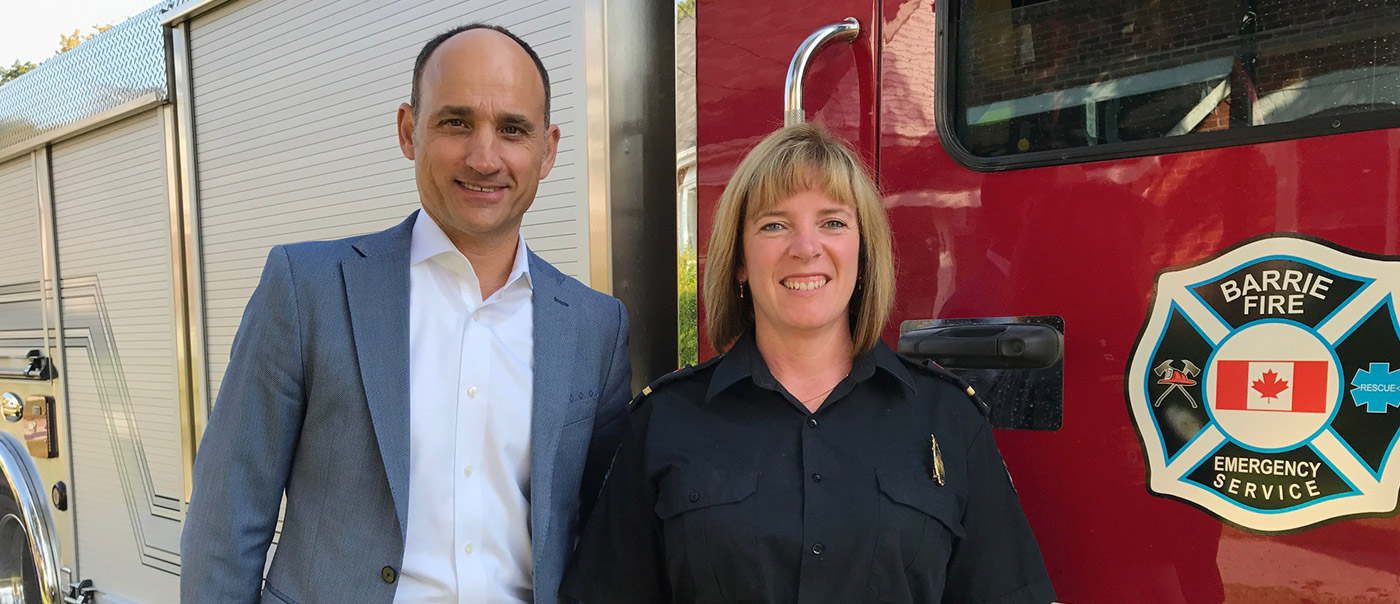 Barrie Fire and David Visentin.