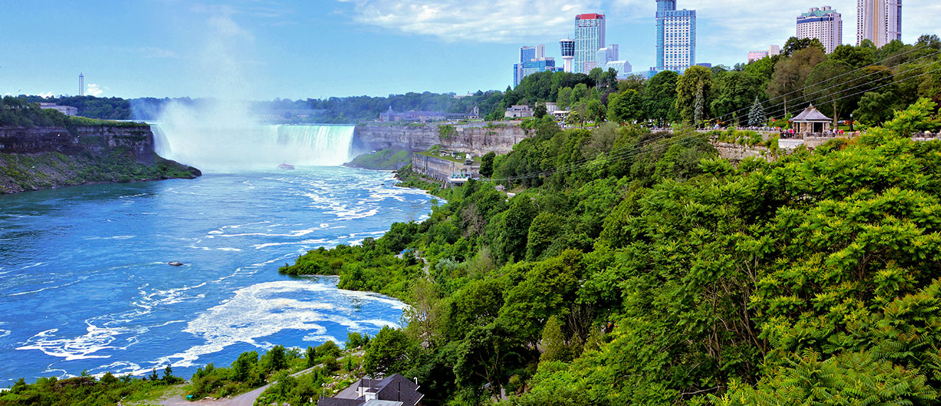 A view of Niagara falls