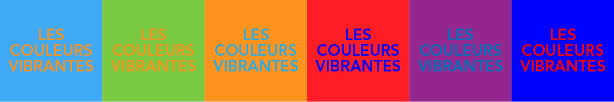 Vibrating colours, French. 