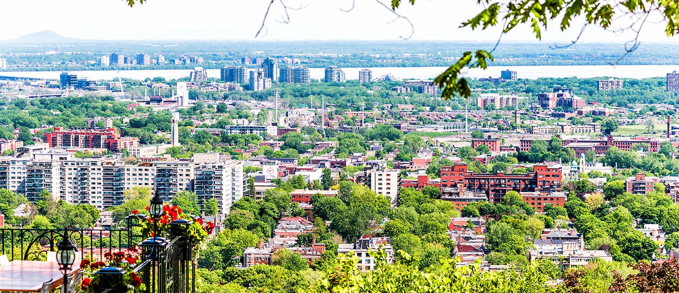 Montreal landscape.