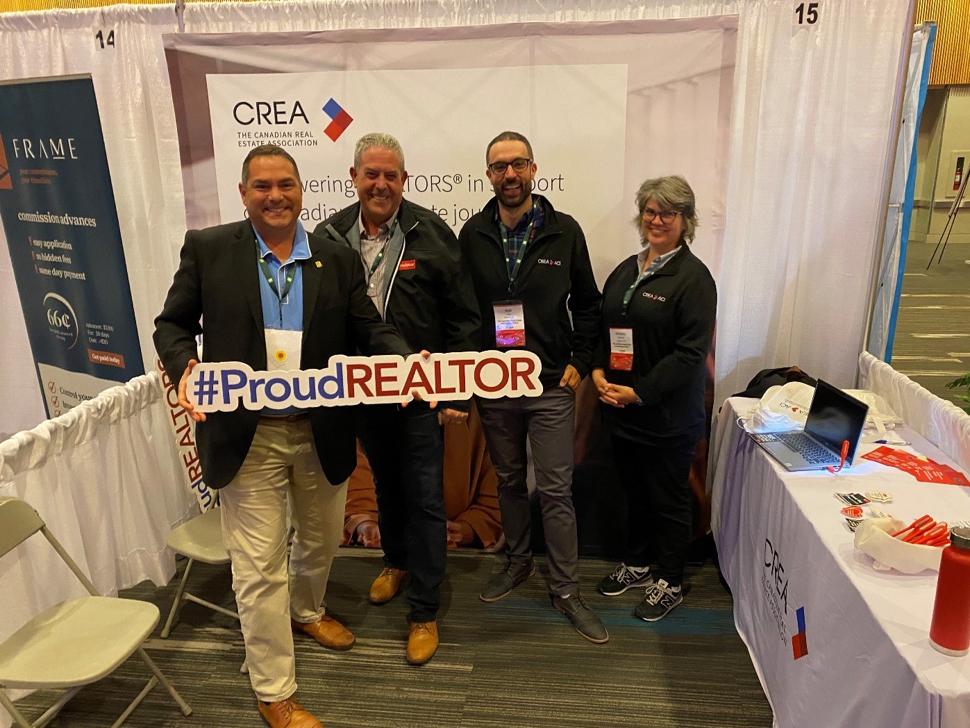 CREA staff and former CREA President Jason Stephen at the Royal LePage National Sales Conference in Winnipeg, Manitoba.