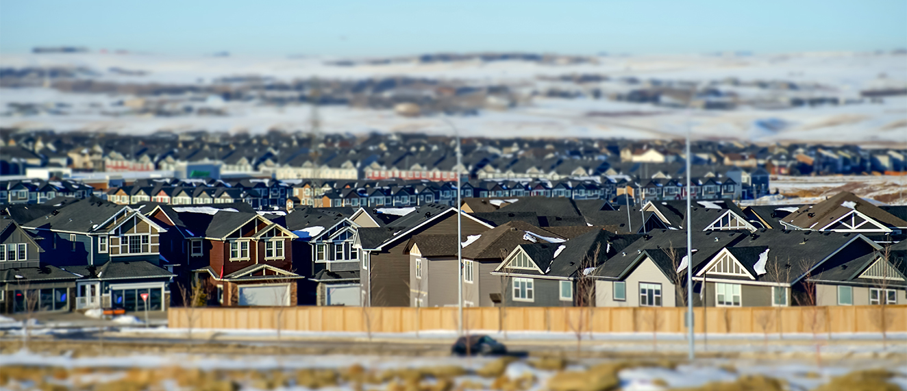 suburban residential development houses in Calgary alberta